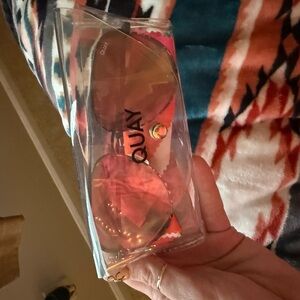 Quay Australia Pink Heart Sunglasses